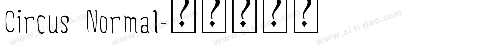 Circus Normal字体转换